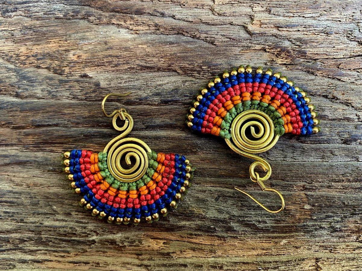 Woven Thai Earrings