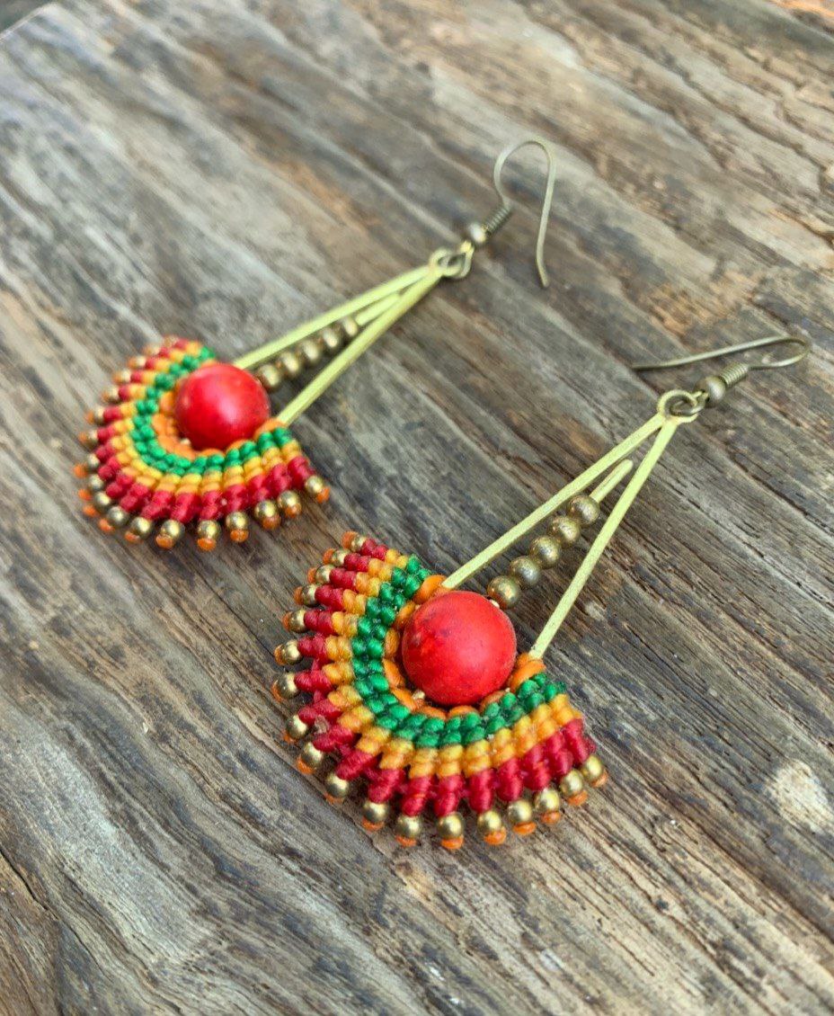 Woven Thai Earrings