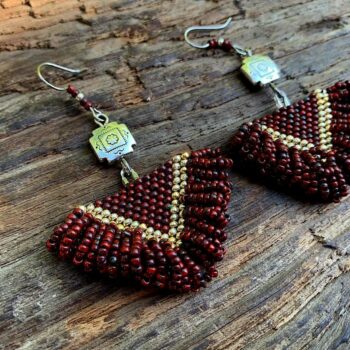 Bright ethnic earrings