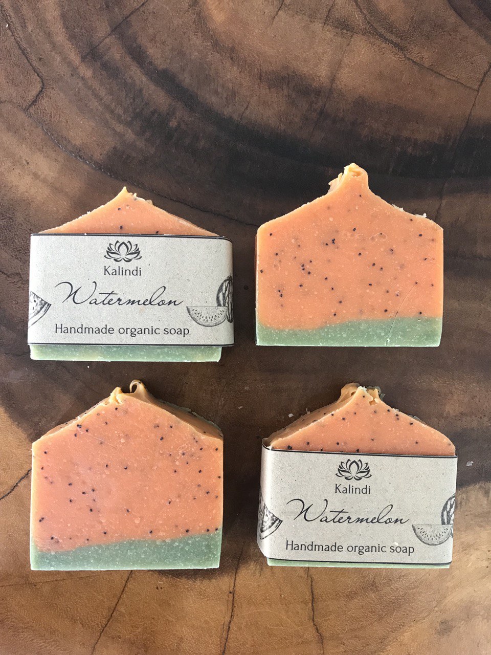 Vegan handmade Organic Watermelon Soap