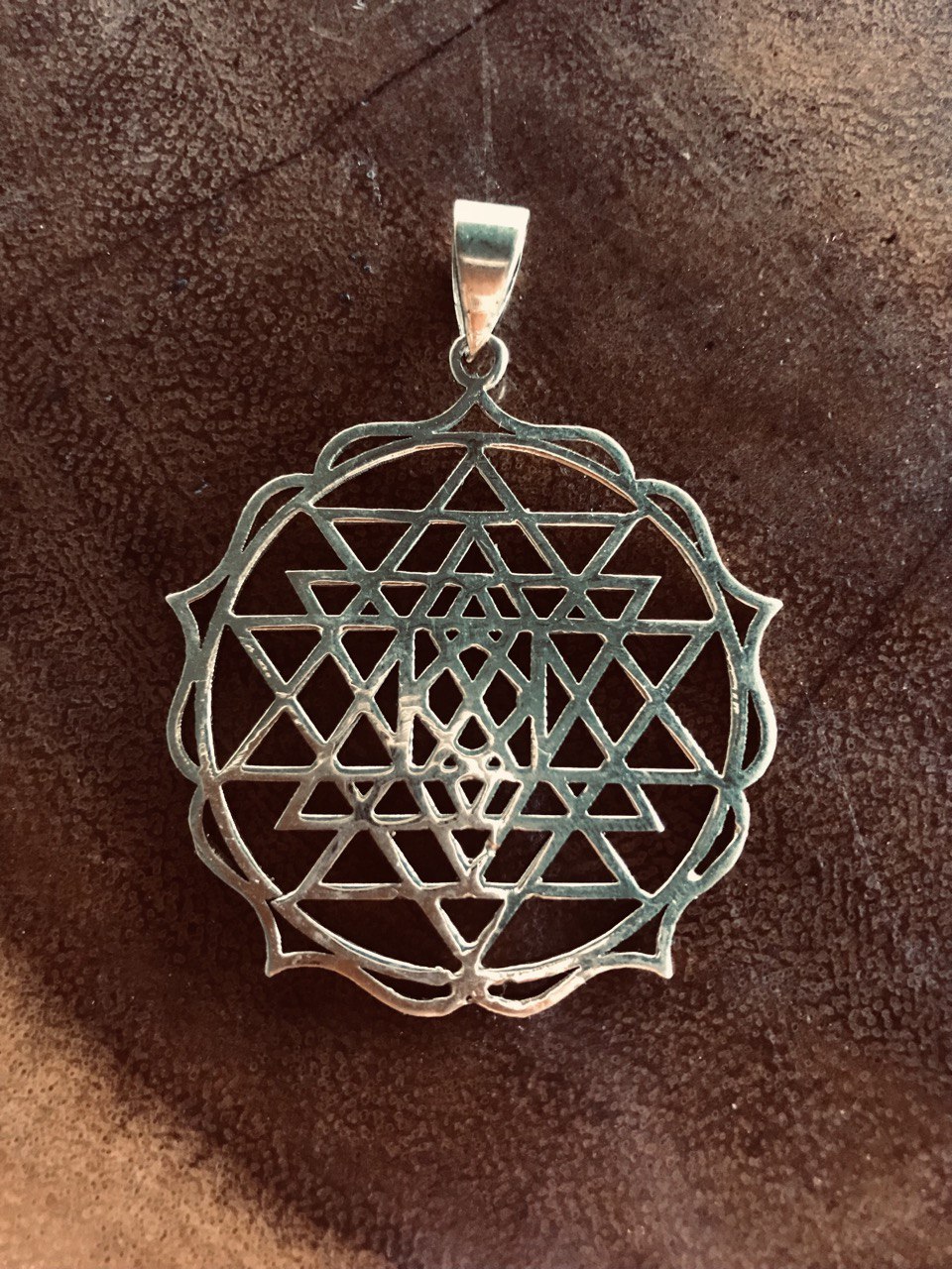 Sri Yantra Pendant - Brass