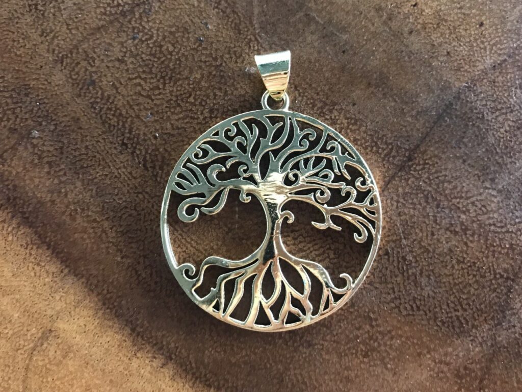 Tree of Life Pendant - Brass