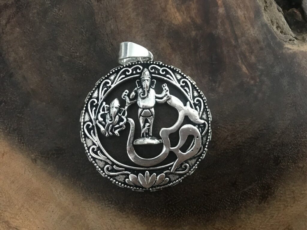 Om with Ganesha Pendant