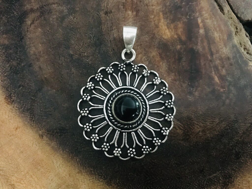 Black Agate Pendant