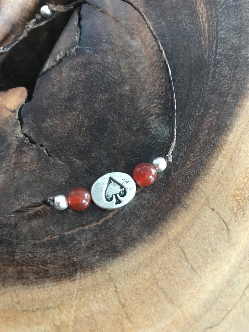 Dark Orange Carnelian Bracelet