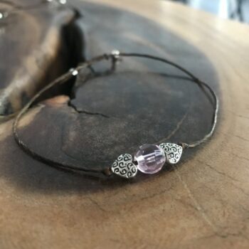 Czech Glass (Imitation Rose Quartz) Bracelet