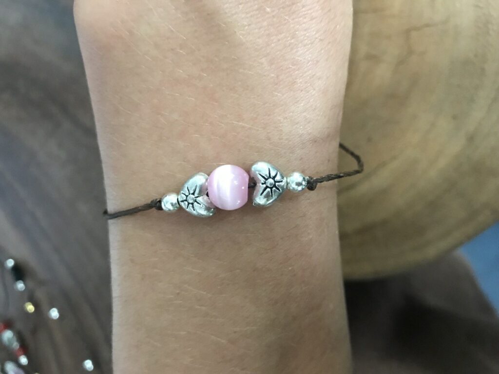 Pink Cat’s Eye Bracelet