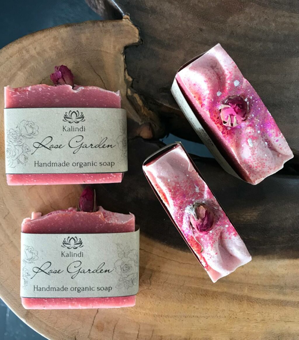 Vegan handmade Organic Rose Garden Soap