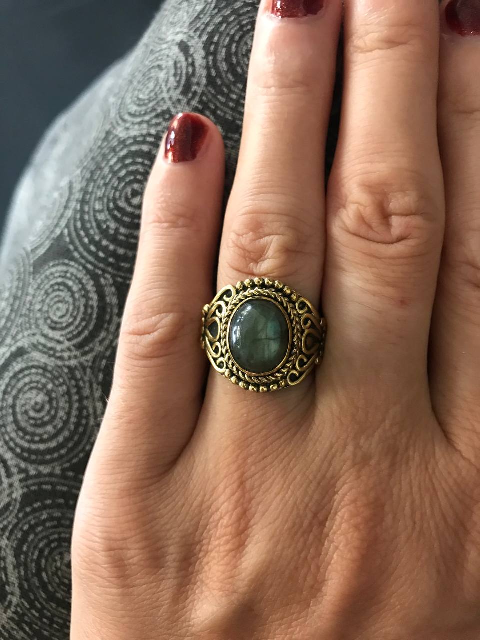 Labradorite Ring (Size 7)