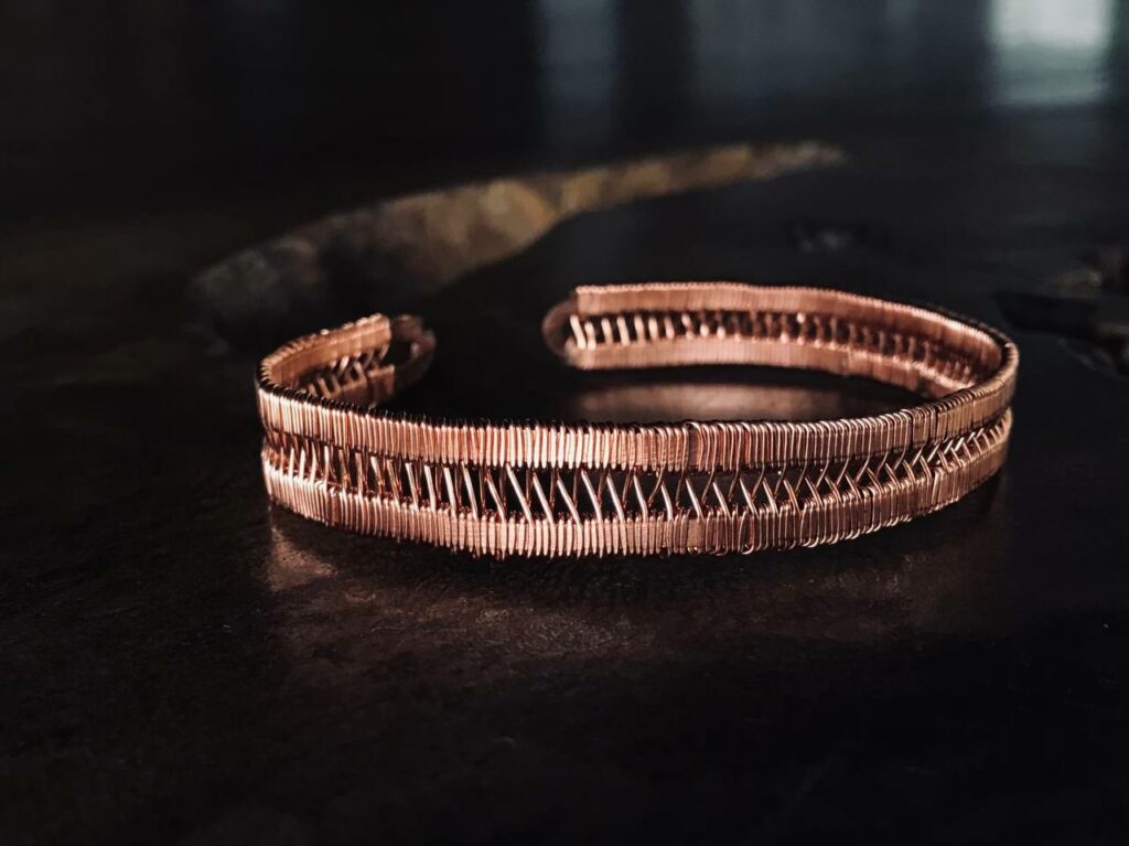 Handcrafted Copper Wire Wrapped Bracelet